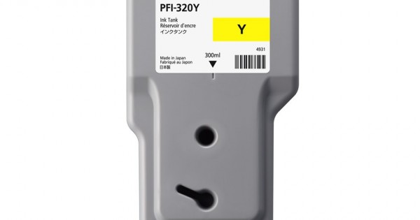 Canon PFI-320Y Yellow 300ml Ink Tank 2893C001AA | Prizma Graphics